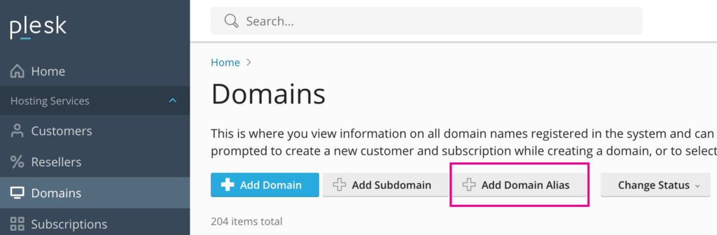 Redirect e Alias in Plesk con SSL 2 Plesk Alias